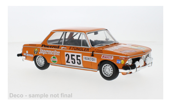 IXO IXO18RMC165.22 BMW 2002 - Jägermeister - Rally Monte Carlo - W.Stiller - A.Wagener - Vorbestellung 1:18