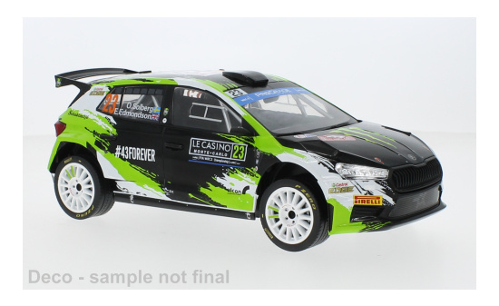 IXO IXO18RMC155A.22 Skoda Fabia Rally2 - Rally Monte Carlo - O.Solberg - E.Edmondson 1:18