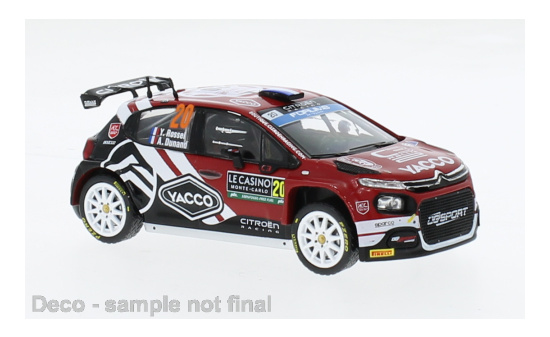 IXO IXORAM916.22 Citroen C3 Rally 2 - Rallye Monte Carlo - Y.Rossel - A.Dunand 1:43