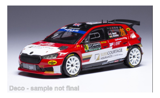 IXO IXORAM922SPLQ.22 Skoda Fabia Rally2 - Rallye Monte Carlo - C.Ingram - H.MCKillop - Vorbestellung 1:43