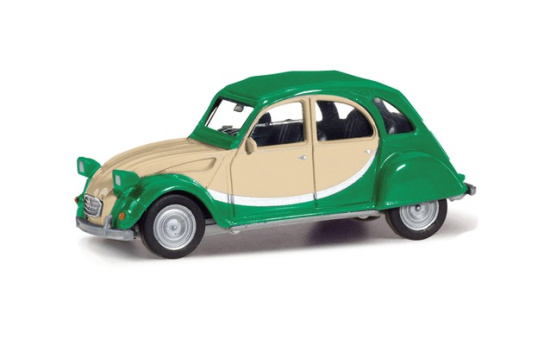 Herpa 020817-007 Citroen 2CV Charleston, grün/beige - Vorbestellung 1:87