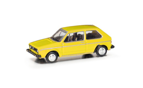 Herpa 066600-002 Volkswagen (VW) Golf I, brillantgelb (Spur TT) - Vorbestellung 1:120