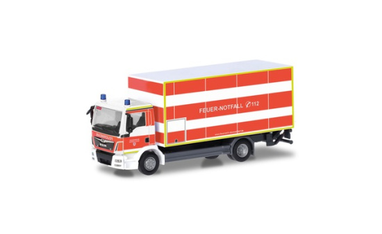 Herpa 098076 MAN TGM Koffer-LKW mit Ladebordwand 