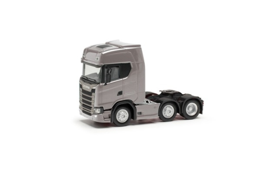 Herpa 307543-004 Scania CS 20 HD 6x2 Zugmaschine, grau 1:87