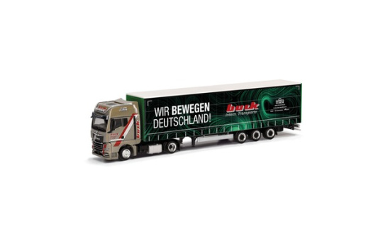 Herpa 317818 MAN TGX GX Lowlinergardinenplanen-Sattelzug 