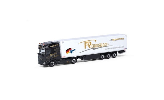 Herpa 318112 DAF XG+ Kühlkoffer-Sattelzug 