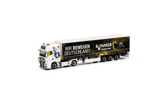 Herpa 318402 MAN TGX GX Gardinenplanen-Sattelzug 