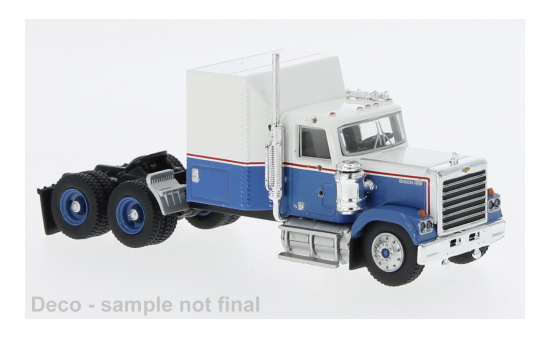 Brekina BRE85781 Chevrolet Bison - weiss , blau 1:87