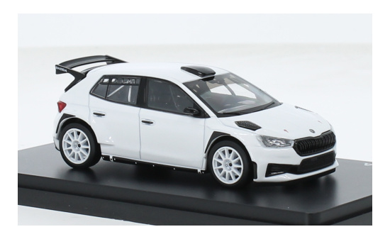 Abrex ABR143XAB-607E2 Skoda Fabia IV RS Rallye2 - weiss - Vorbestellung 1:43