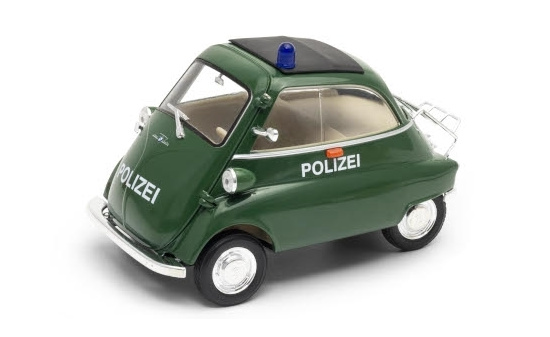 Welly WEL24096GP-W.POLICE BMW Isetta 250 - Polizei 1:18