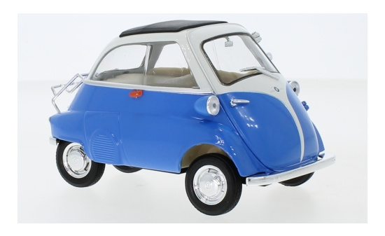 Welly WEL24096W-L.BLUE BMW Isetta 250 - blau , weiss 1:18