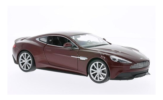 Welly WEL24046W-MAROON Aston Martin Vanquish - dunkelrot (Metallic) - Vorbestellung 1:24