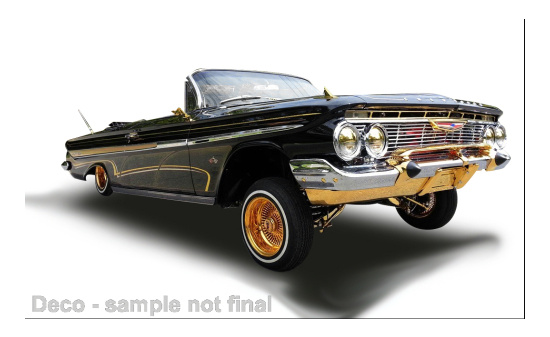 Sun Star SUN2110 Chevrolet Impala Convertible Lowrider - schwarz - Vorbestellung 1:18