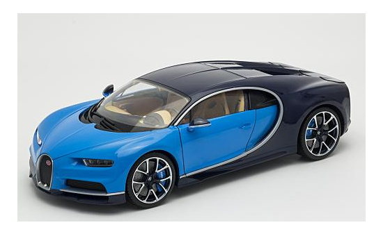 Welly WEL11010MB-BLUE Bugatti Chiron - blau - Vorbestellung 1:18