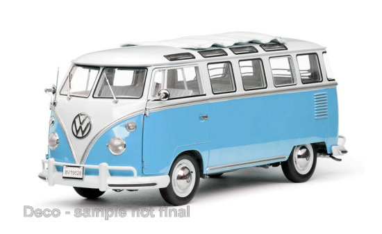 Sun Star SUN5086 VW T1 Samba - weiss , hellblau - Vorbestellung 1:12