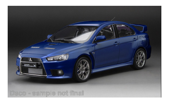 Sun Star SUN5823 Mitsubishi Lancer Evolution X - blau (Metallic) - Vorbestellung 1:18