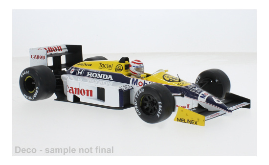 MCG MCG18626F Williams FW11 - GP Brasilien - N.Piquet - Vorbestellung 1:18