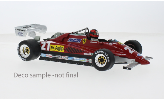 MCG MCG18629F Ferrari 126C2 - GP Belgien - G.Villeneuve - Vorbestellung 1:18