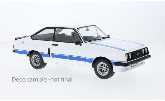 MCG MCG18350 Ford Escort MK II RS 2000 X-Pack - weiss , Dekor - Vorbestellung 1:18