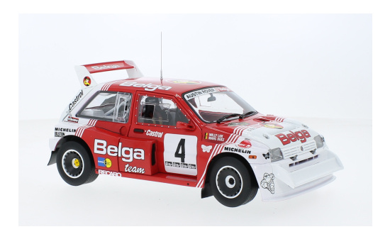 Sun Star SUN5543 MG Metro 6R4 - Belga - Lotto Bianchi Rallye - M.Duez - W.Lux 1:18