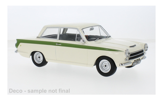 MCG MCG18434 Ford Lotus Cortina MK I - weiss , grün - Vorbestellung 1:18