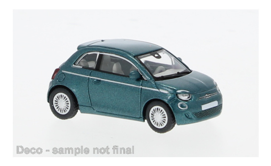 PCX87 PCX870563 Fiat 500e - dunkelgrün - Vorbestellung 1:87