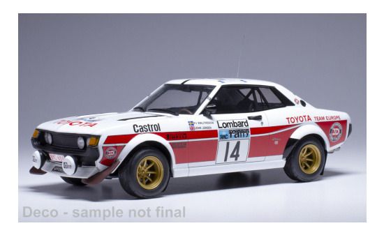 IXO IXO18RMC189B.22 Toyota Celica 2000 GT (RA21) - RAC Rally - P-I.Walfridson - J.Jensen - Vorbestellung 1:18