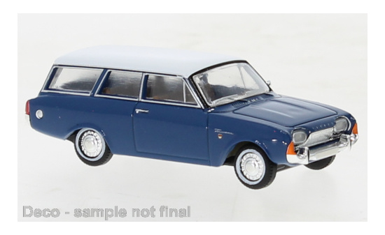 Brekina BRE19479 Ford Taunus P3 Turnier - blau , weiss - Vorbestellung 1:87