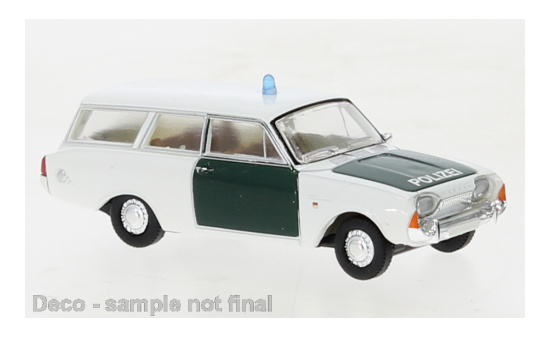 Brekina BRE19480 Ford Taunus P3 Turnier - Polizei - Vorbestellung 1:87