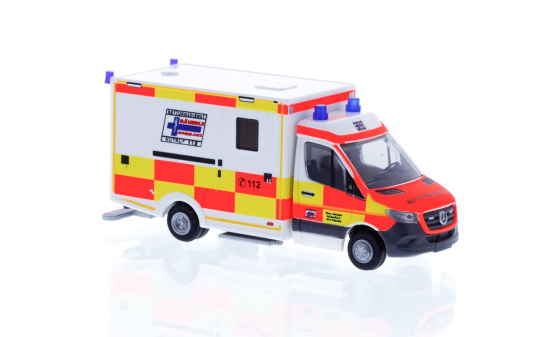 Rietze 76146 WAS RTW´18 Rettungsdienst Bäuerle Ambulanz Augsburg, 1:87 1:87