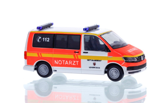 Rietze 53797 Volkswagen T6 Rettungsdienst Leverkusen, 1:87 1:87