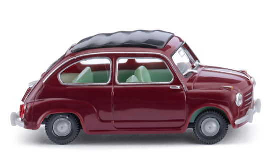 Wiking 009908 Fiat 600 - weinrot 1:87