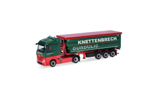 Herpa 318518 Mercedes-Benz Actros Streamspace Stahlmulden-Sattelzug 