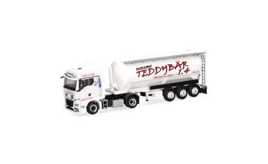 Herpa 318754 MAN TGX GM Silo-Sattelzug 