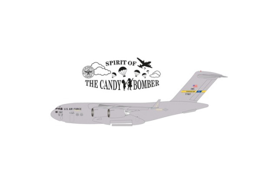 Herpa 537964 U.S. Air Force Boeing C-17A Globemaster III - 437th Airlift Wing, Charleston Air Base 