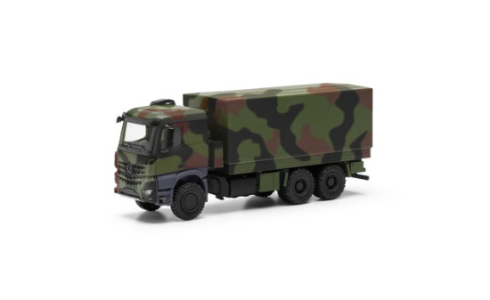 Herpa 746991-002 Mercedes-Benz Arocs 6x6 Pritsche/Plane, dekoriert - Vorbestellung 1:87