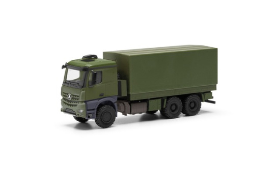 Herpa 747165 Mercedes-Benz Arocs 6x6 Pritsche/Plane, undekoriert - Vorbestellung 1:87