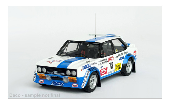 Trofeu TRORR.FI37 Fiat 131 Abarth - 1000 Lakes Rally - U.Grönholm - B.Rehnström - Vorbestellung 1:43