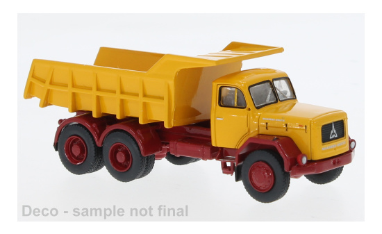 Brekina BRE83300 Magirus Jupiter Kipper - dunkelgelb , dunkelrot - Vorbestellung 1:87