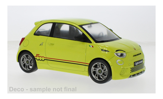 MCG MCG18498 Fiat 500e Abarth - hellgelb - Vorbestellung 1:18