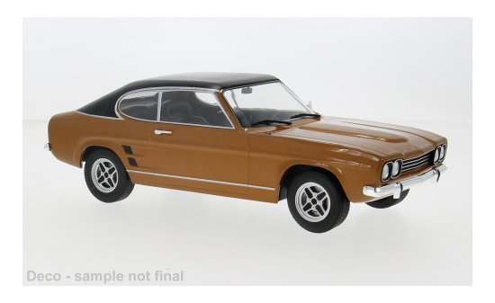 MCG MCG18537 Ford Capri MK I GXL - braun (Metallic) , schwarz (Matt) - Vorbestellung 1:18