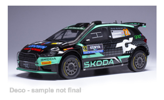 IXO IXO18RMC209.22 Skoda Fabia Rally2 - Safari Rallye Kenia - G.Greensmith - J.Andersson - Vorbestellung 1:18