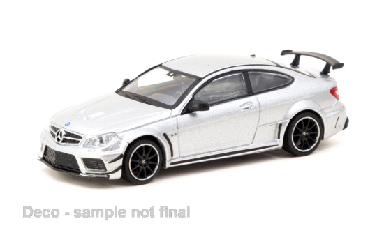 Tarmac TART64G-009-SL Mercedes C63 AMG Coupe Black Series - silber - Vorbestellung 1:64