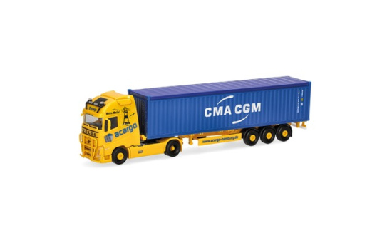 Herpa 318822 Volvo FH GL XL 2020 Container-Sattelzug 