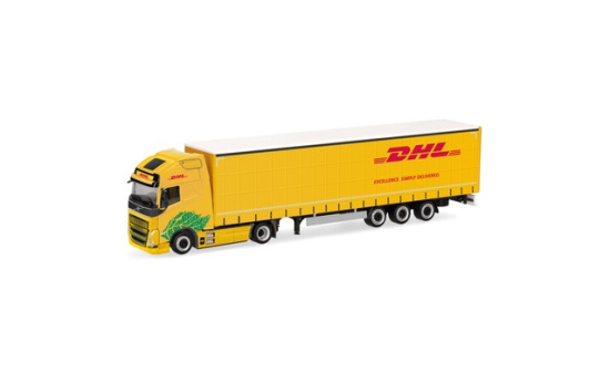 Herpa 318952 Volvo FH GL XL Electric Lowlinergardinenplanen-Sattelzug 