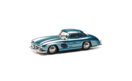 Herpa 430975-002 Mercedes-Benz 300 SL Flügeltürer, hellblaumetallic - Vorbestellung 1:87