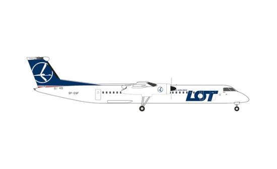 Herpa 538077 LOT Polish Airlines Bombardier Q400 - SP-EQF - Vorbestellung 1:500