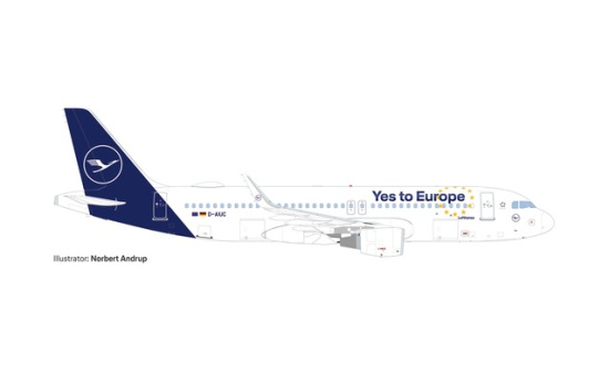 Herpa 538176 Lufthansa Airbus A320 