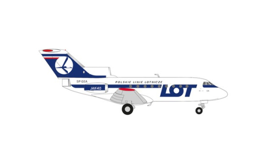 Herpa 573139 LOT Polish Airlines Yakovlev Yak-40 - SP-GEA - Vorbestellung 1:200