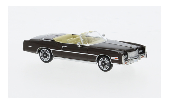 Brekina BRE19757 Cadillac Eldorado Convertible - dunkelbraun (Metallic) 1:87